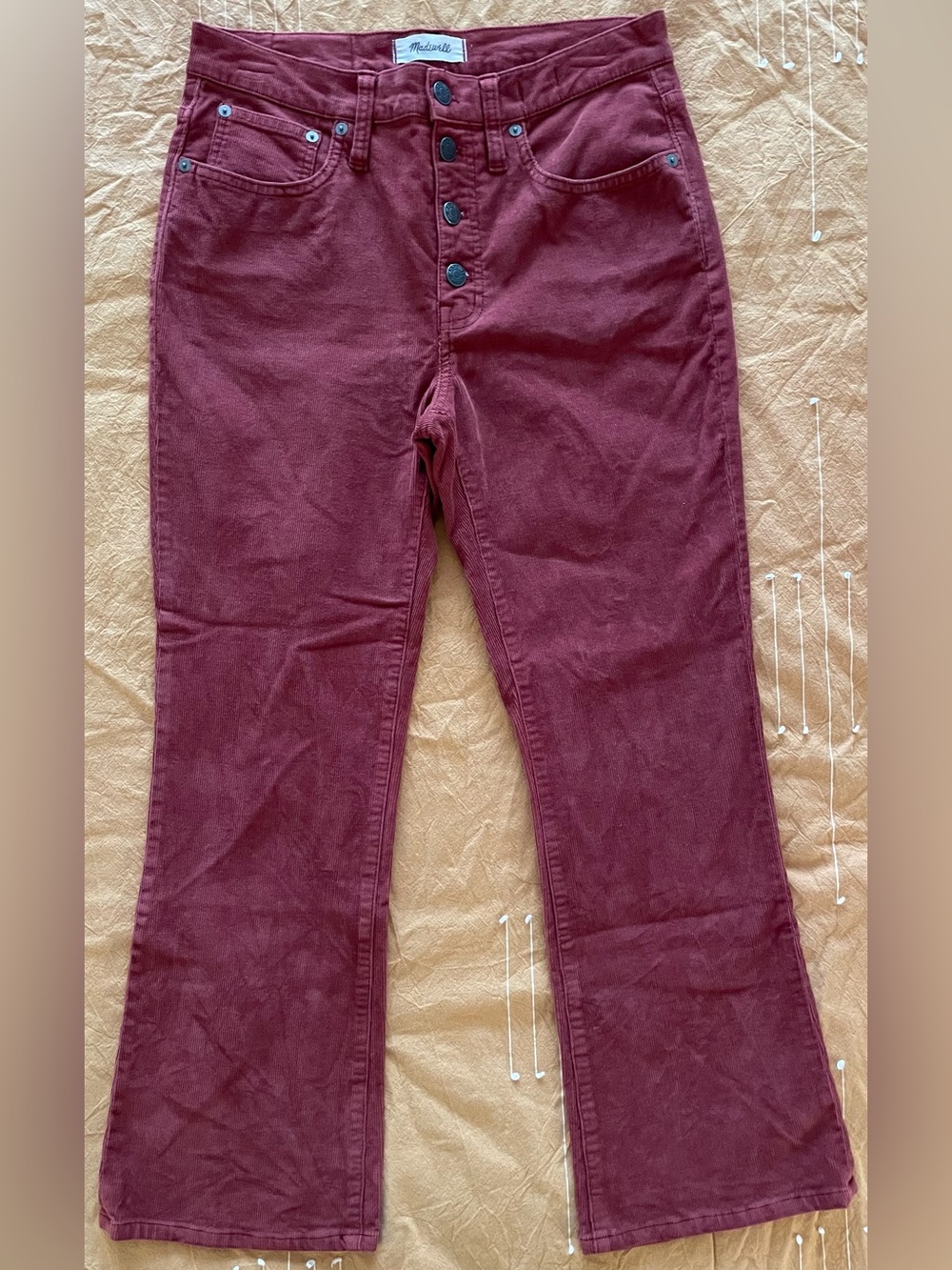 Madewell Cali Demi-Boot Jeans in Corduroy: Button-Front Edition